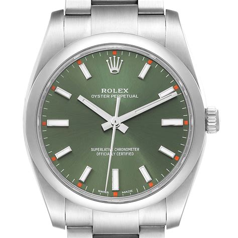 rolex oyster perpetual gold green|rolex oyster perpetual date 34mm.